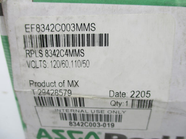 ASCO EF8342C003MMS 110/120V 0.5-100PSI 3/8" NSMP