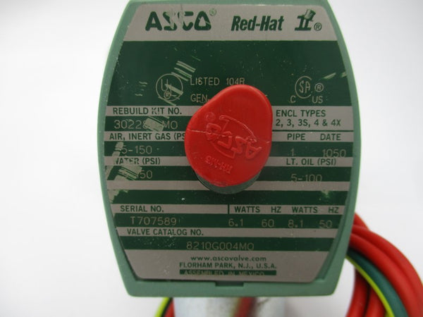 ASCO 8210G004MO 110/120V 5-150PSI 1" NSNP