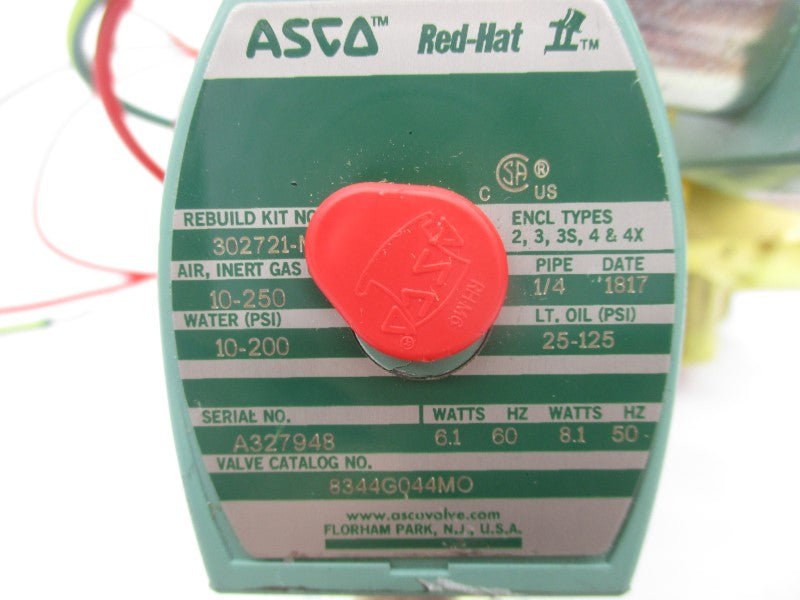 ASCO 8344G044MO 110/120V 10-250PSI 1/4" NSNP
