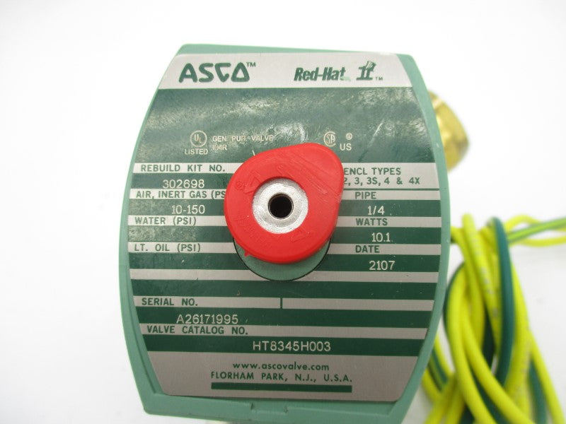 ASCO HT8345H003 110/120V 10-150PSI 1/4" NSNP