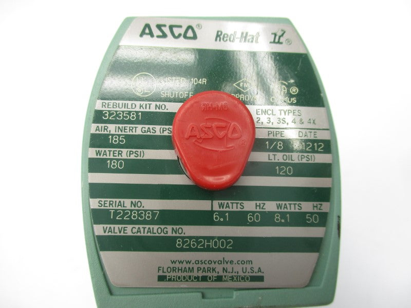 ASCO 8262H002 110/120V 120-185PSI 1/8" NSNP