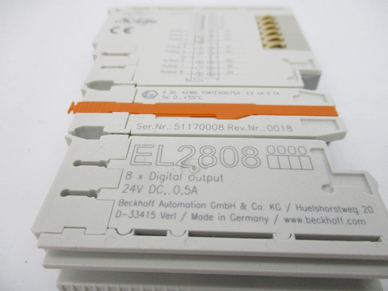 BECKHOFF EL2808 24VDC 0.5A NSMP