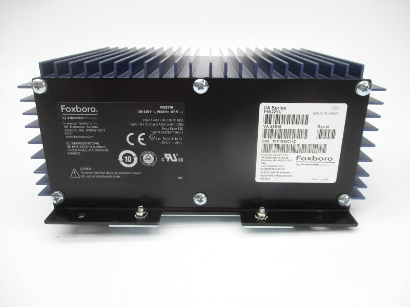 FOXBORO P0922YU FPS400-24 100-240V REV. N NSMP