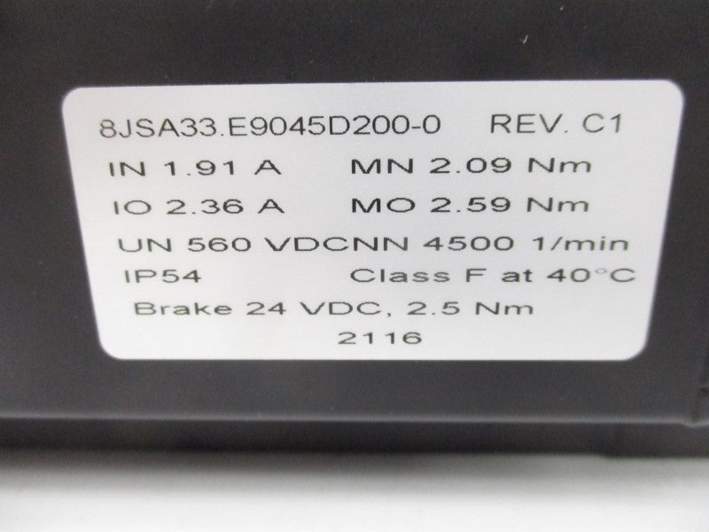 B&R 8JSA33.E9045D200-0 24VDC REV. C1 NSNP