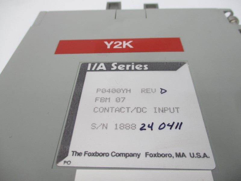 FOXBORO P0400YH FBM07 REV. D UNMP