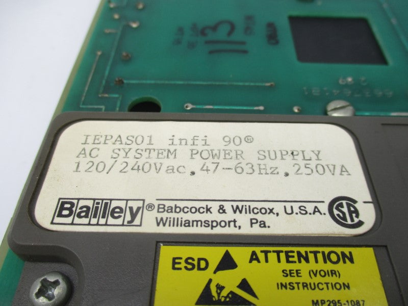 BAILEY IEPAS01 120/240VAC UNMP