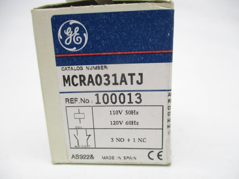 GENERAL ELECTRIC MCRA031ATJ 110/120V 16A NSMP