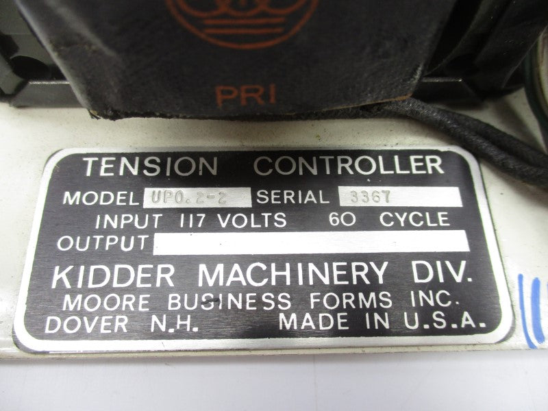 KIDDER MACHINERY UPO.2-2 117V UNMP
