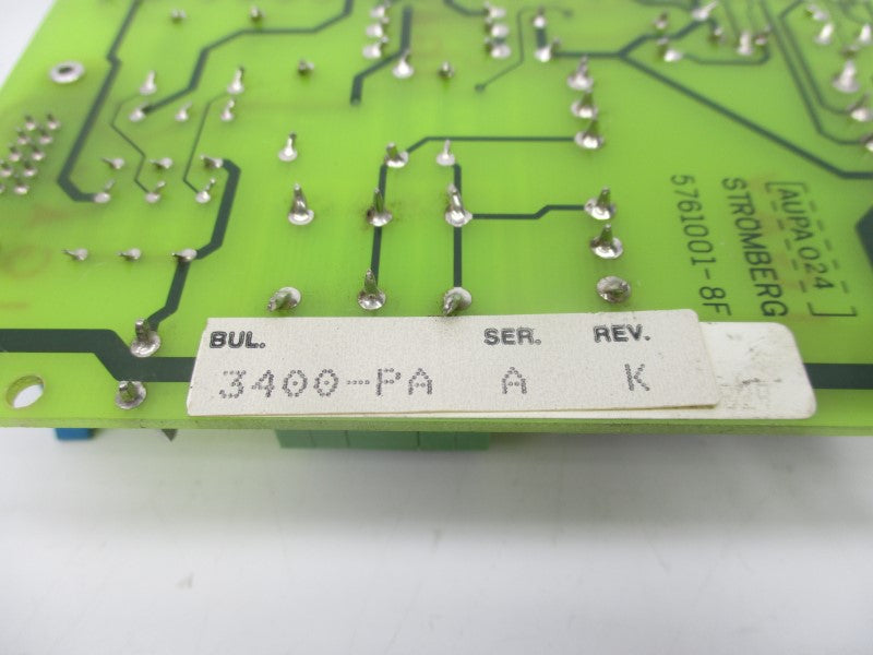 STROMBERG 3400-PA 5761001-8F SER. A REV. K UNMP