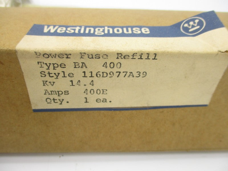 WESTINGHOUSE BA400 116D977A39 14.4KV 400EA (BR/WH) NSMP