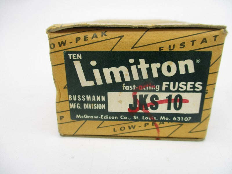 BUSSMANN JKS10 600VAC 10A (PKG OF 10) (GR/RD) NSMP