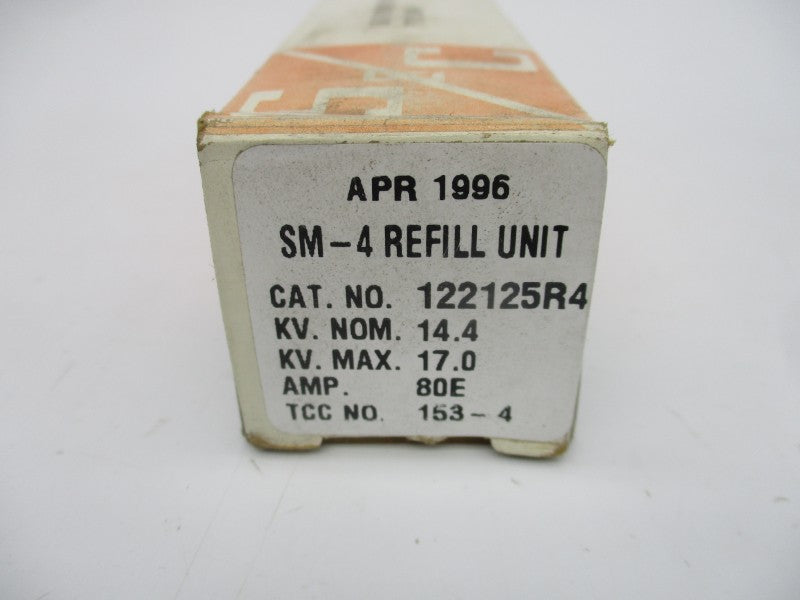 S&C ELECTRIC 122125R4 SM-4 14.4KV 80EA (OR/WH) NSMP