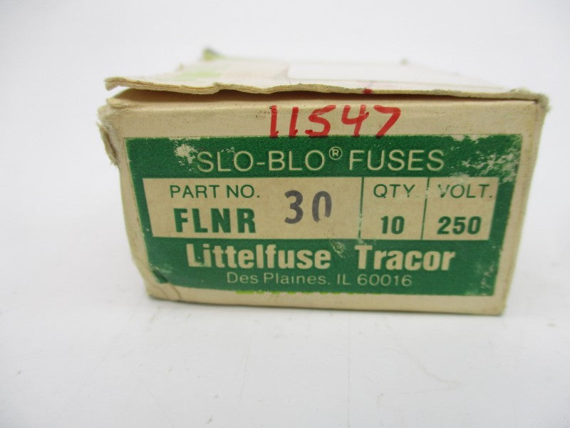 LITTELFUSE FLNR30 250VAC 30A (PKG OF 10) (GR/GR) NSMP