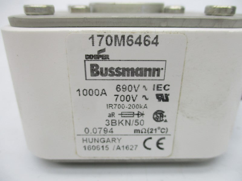 BUSSMANN 170M6464 690V 1000A (PKG OF 3) (BR/WH) NSMP