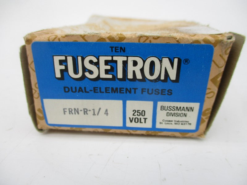BUSSMANN FRN-R-1/4 250VAC 1/4A (PKG OF 10) (BR/BL) NSMP