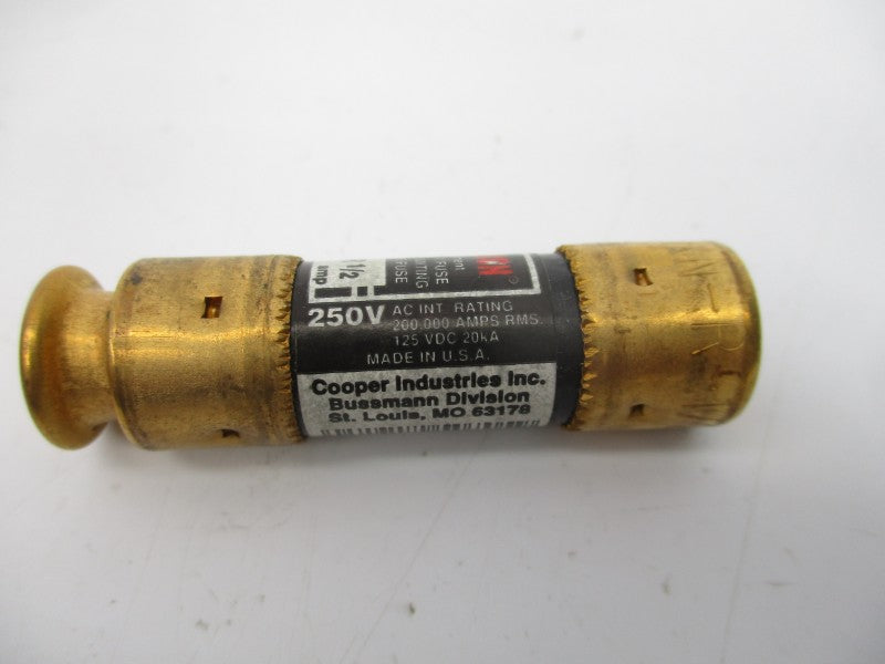 BUSSMANN FRN-R-1/2 250VAC 1/2A (PKG OF 10) (WH/BK) NSMP