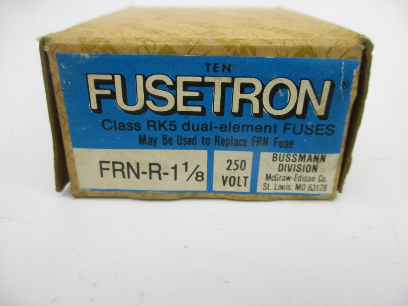 BUSSMANN FRN-R-1-1/8 250VAC 1-1/8A (PKG OF 10) (BR/BL) NSMP
