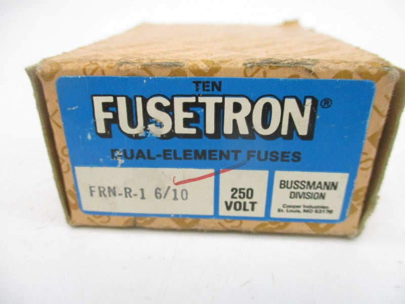 BUSSMANN FRN-R-1-6/10 250VAC 1-6/10A (PKG OF 10) (BR/BL) NSMP