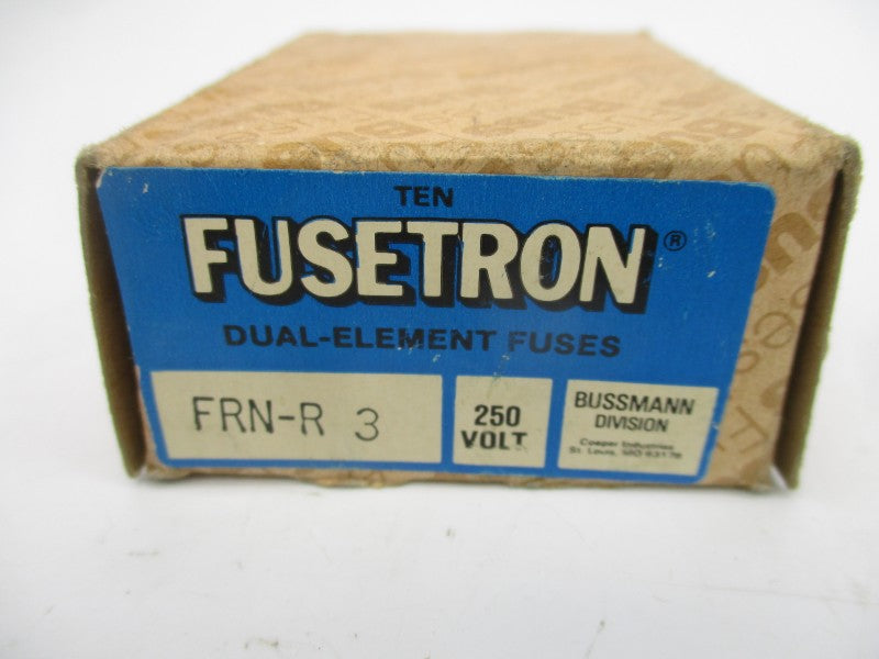 BUSSMANN FRN-R-3 250VAC 3A (PKG OF 10) (BR/BL) NSMP
