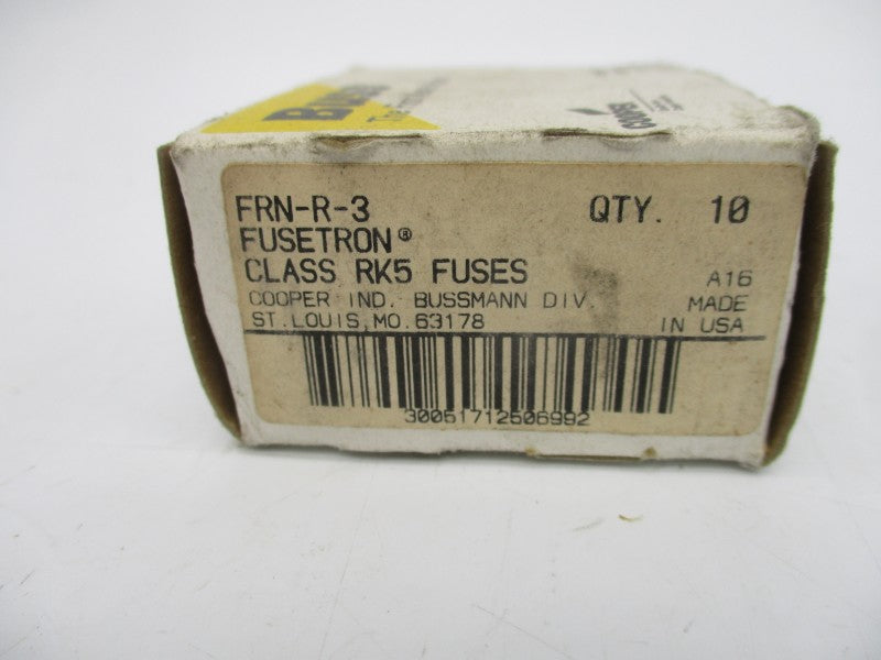BUSSMANN FRN-R-3 250VAC 3A (PKG OF 10) (WH/BL) NSMP