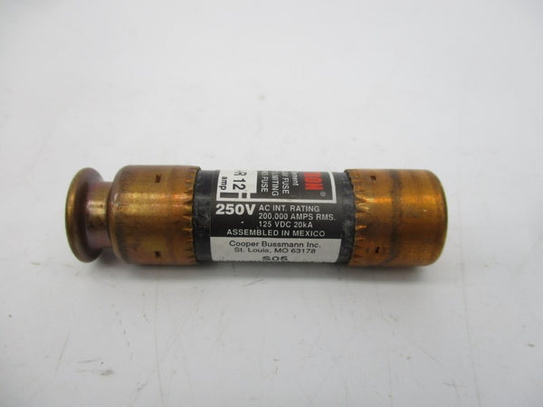 BUSSMANN FRN-R-12 250VAC 12A (PKG OF 10) (WH/BK) NSMP