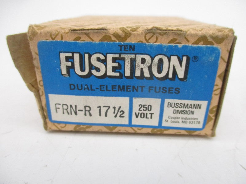 BUSSMANN FRN-R-17-1/2 250VAC 17-1/2A (PKG OF 10) (BR/GR) NSMP