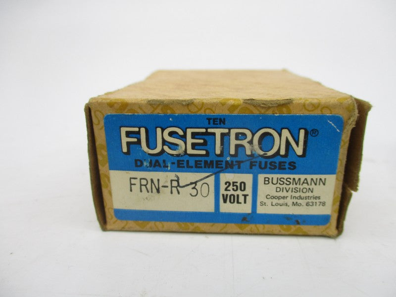 BUSSMANN FRN-R-30 250VAC 30A (PKG OF 10) (BR/GR) NSMP