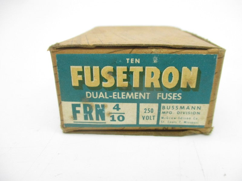 BUSSMANN FRN-4/10 250VAC 4/10A (PKG OF 10) (BR/BL) NSMP