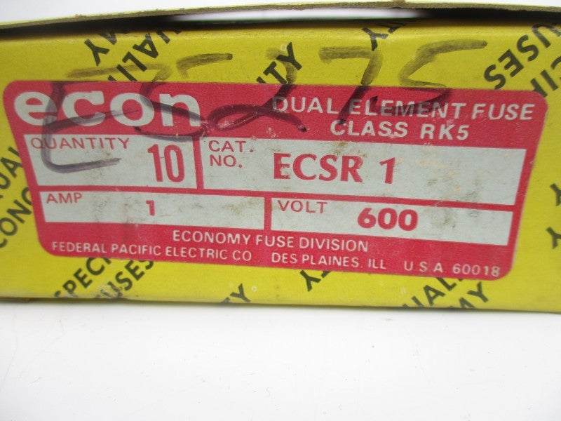 FEDERAL PACIFIC ECSR-1 600VAC 1A (PK OF 10) NSMP