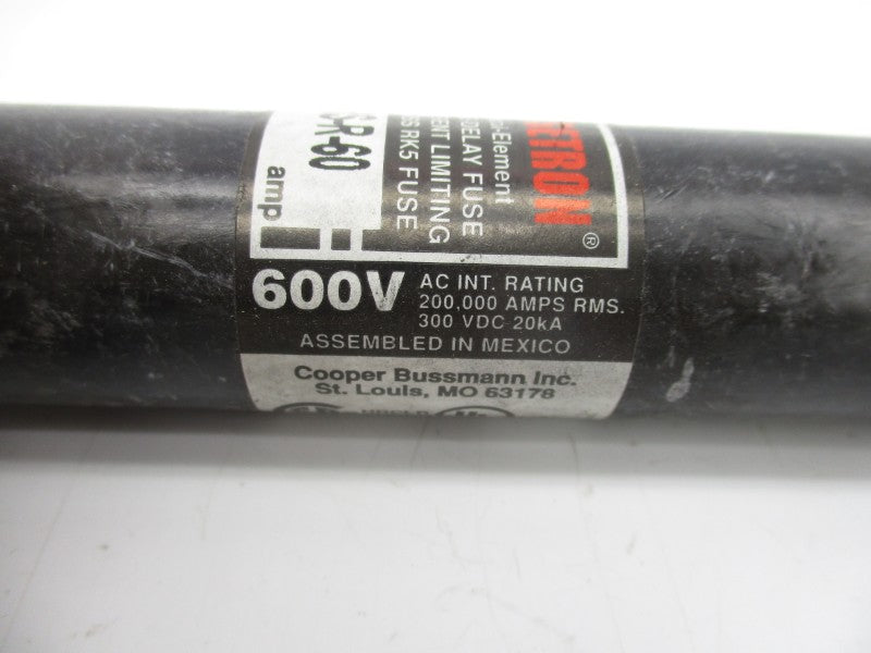 BUSSMANN FRS-R-60 600VAC 60A (PKG OF 10) (WH/BK) NSMP