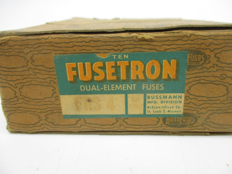 BUSSMANN FRS-4 600V 4A (PKG OF 10) (BR/RD) NSMP