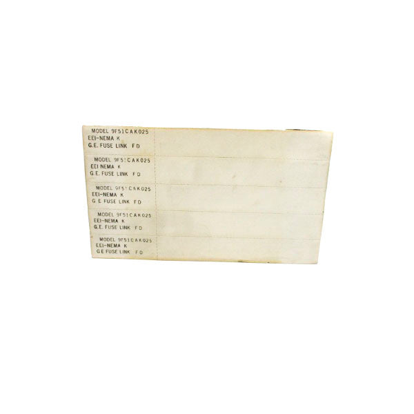 GENERAL ELECTRIC 9F51CAK025 (PKG OF 5) NSFS