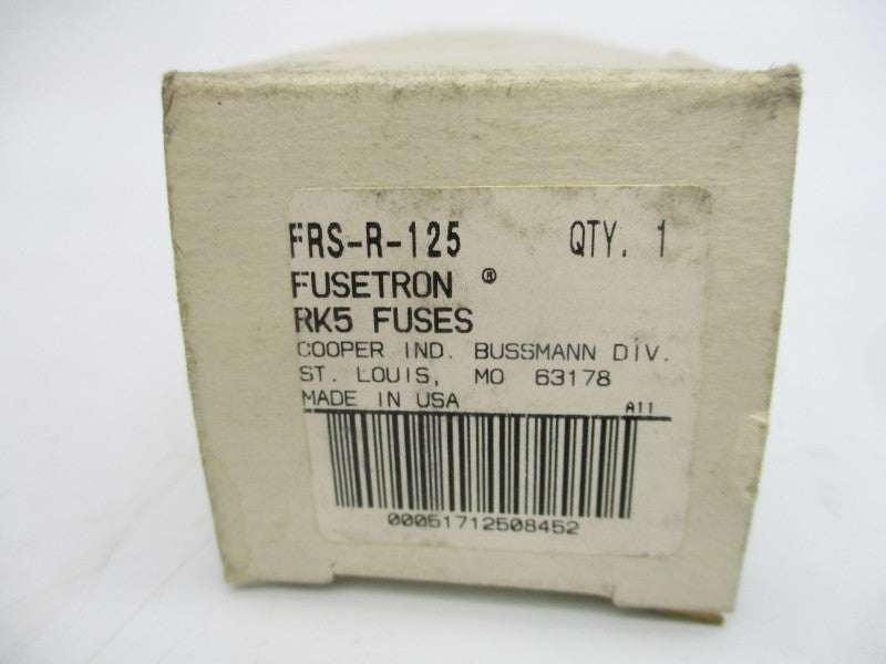 BUSSMANN FRS-R-125 600VAC 125A (WH/PK) NSMP