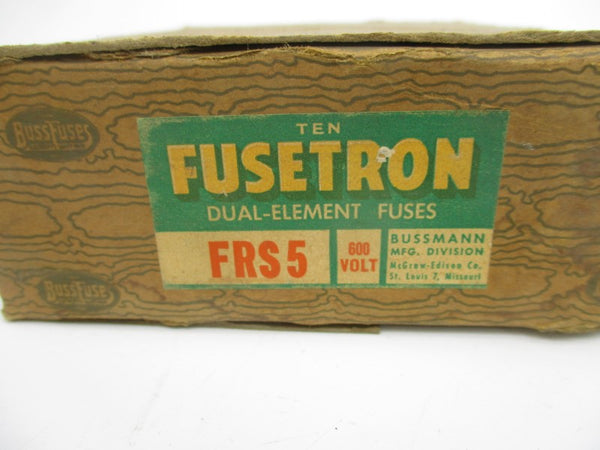 BUSSMANN FRS-5 600V 5A (PKG OF 10) (BR/PK) NSMP