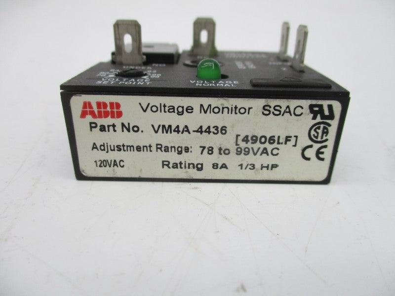ABB VM4A-4436 78-99VAC 8A UNMP