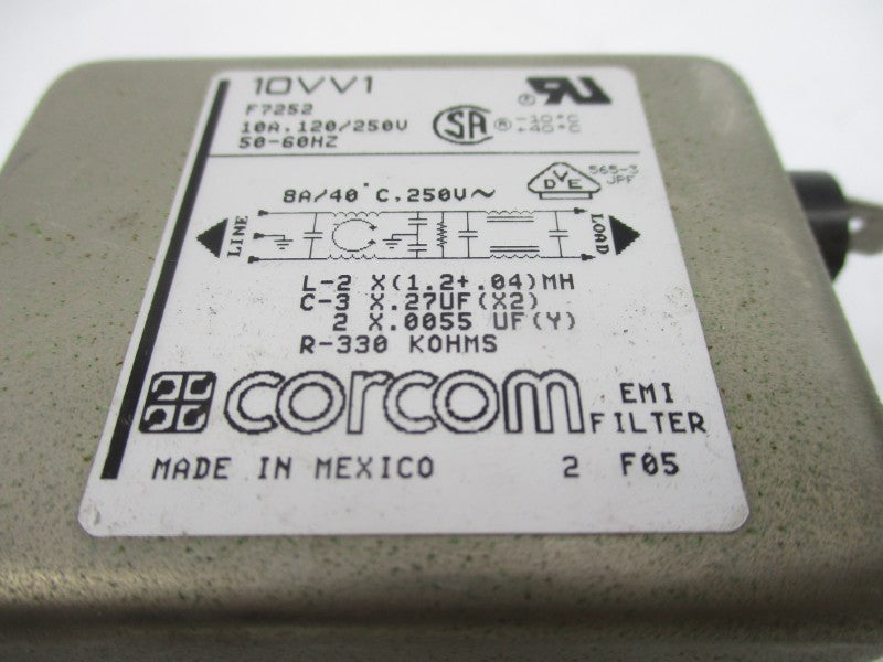 CORCOM 10VV1 120/250V 10A UNMP