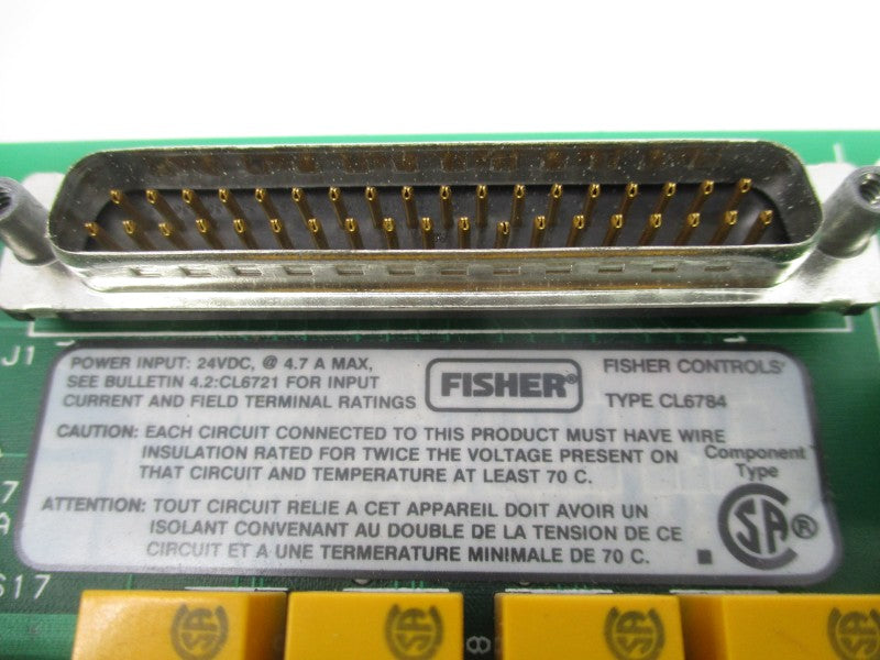FISHER ROSEMOUNT CL6784X1-A3 41B7291X032 REV. J UNMP