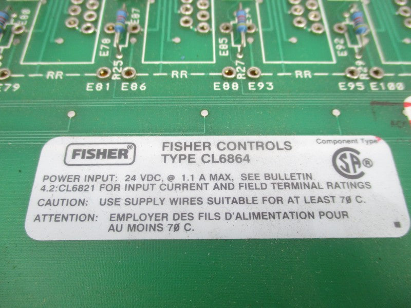 FISHER ROSEMOUNT CL6864X1-A2 41B9152X052 REV. J/K UNMP