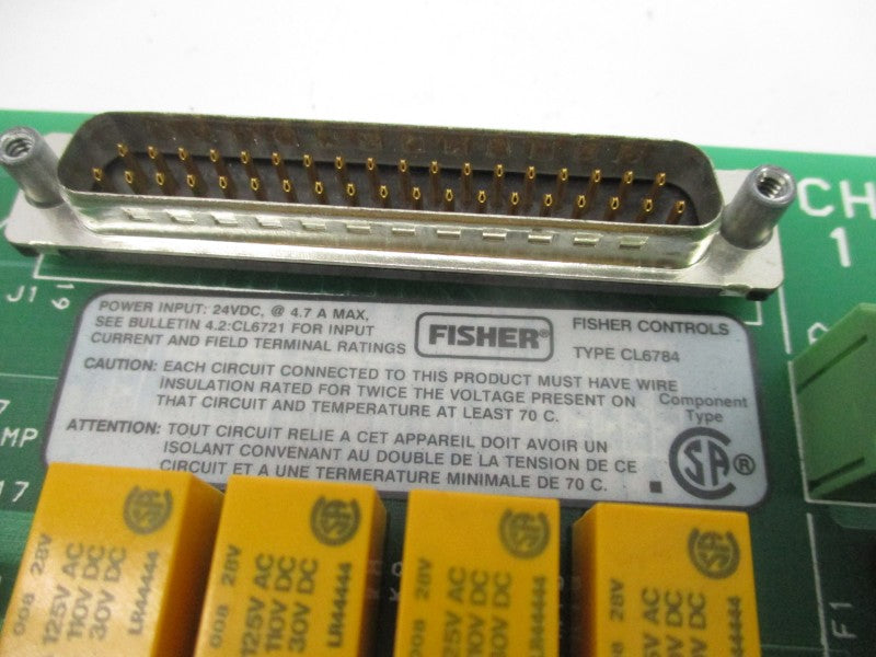FISHER CL6784X1-A3 41B7291X032 24VDC 4.7A REV. H UNMP