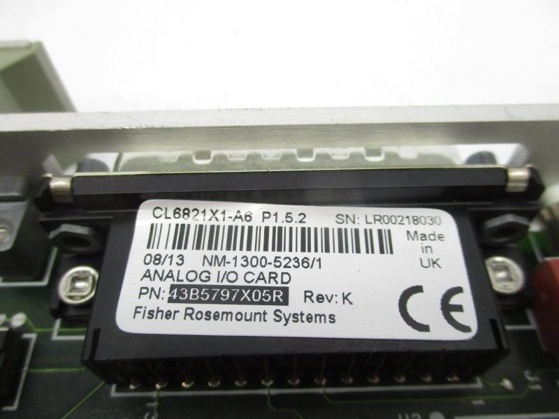 FISHER ROSEMOUNT CL6821X1-A6 43B5797X05R REV. K UNMP