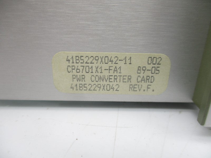 CP6701X1-FA1 41B5229X042 REV. F UNMP