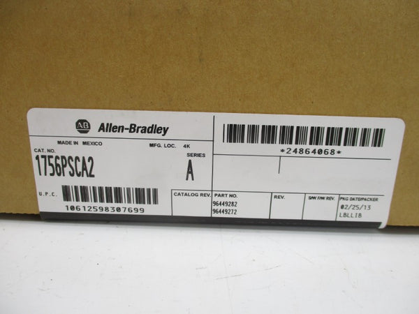 ALLEN BRADLEY 1756PSCA2 SER. A DATE:2013 NSFS