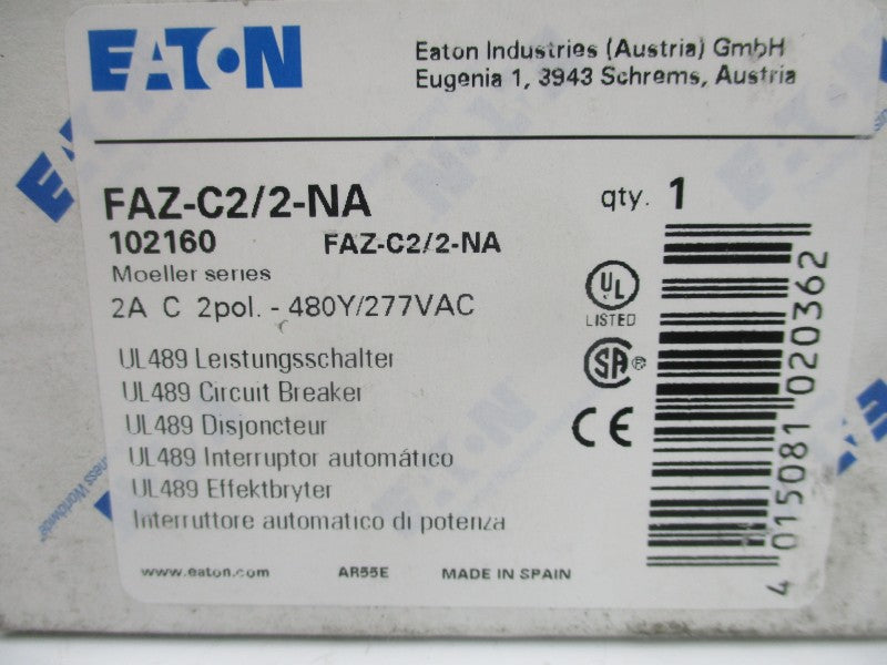 EATON FAZ-C2/2-NA 277V 2A NSMP