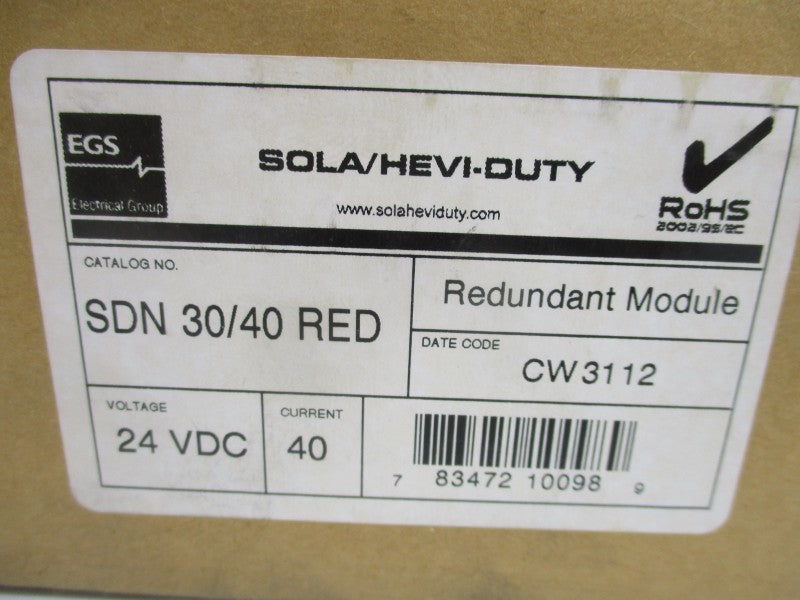 SOLA SDN30/40RED 24VDC 40A NSMP