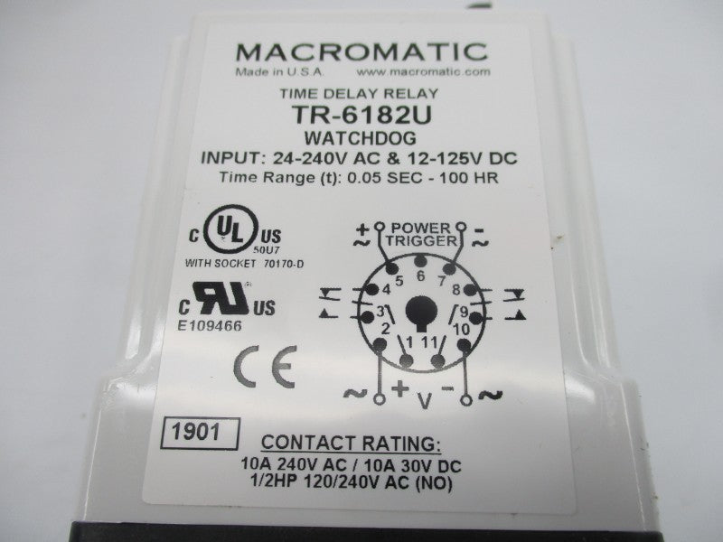 MACROMATIC TR-6182U 24-240VAC 0.05S-100H NSMP