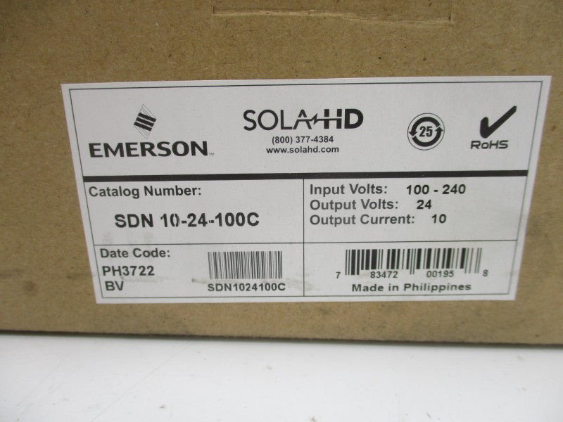 SOLA SDN10-24-100C 100-240V 3.5A NSMP