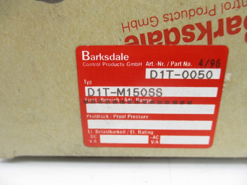 BARKSDALE D1T-M150SS 480VAC 3A NSMP