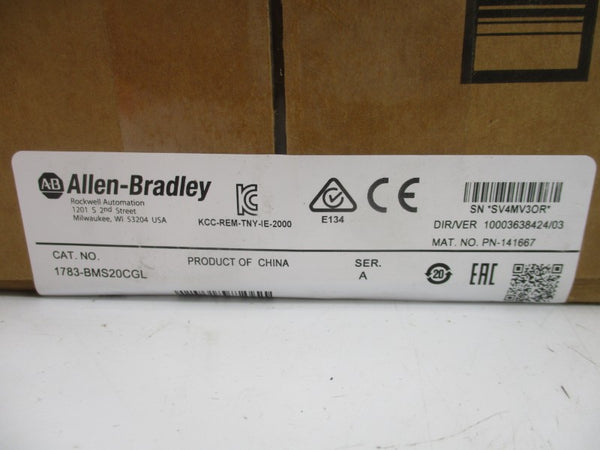 ALLEN BRADLEY 1783-BMS20CGL SER. A 12-48VDC 0.5-3.0A NSMP