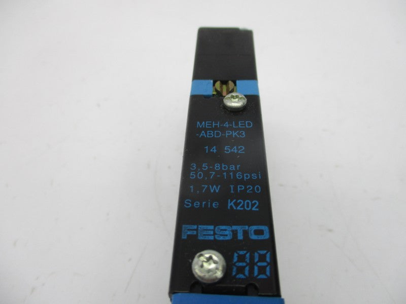 FESTO MEH-4-LED-ABD-PK3 14542 7-116PSI NSMP
