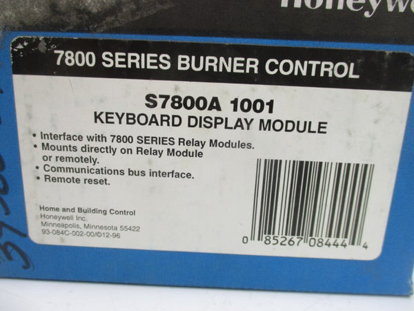HONEYWELL S7800A1001 12VDC NSMP